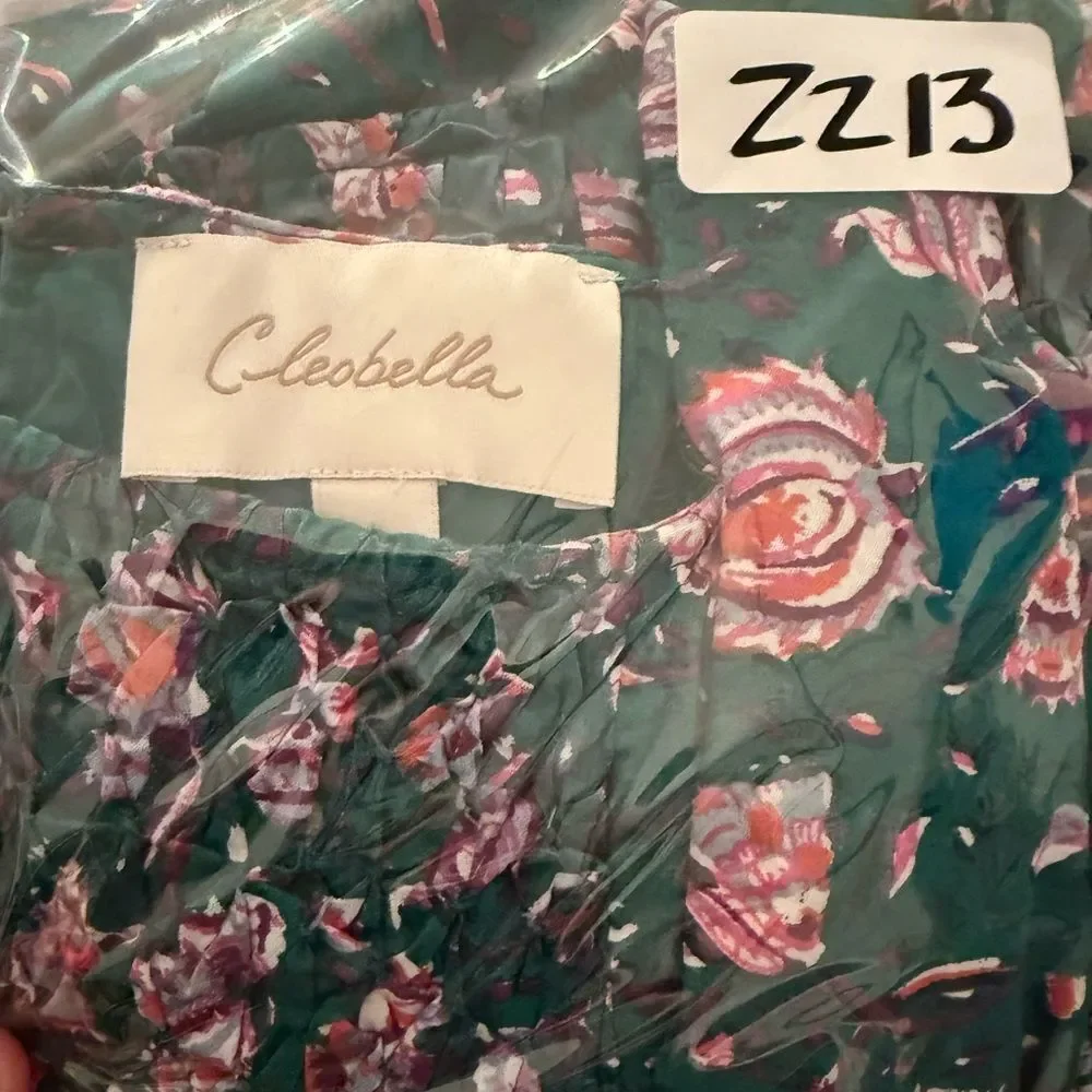 Jessa Mini Dress in Jade Floral by Cleobella ZZ13